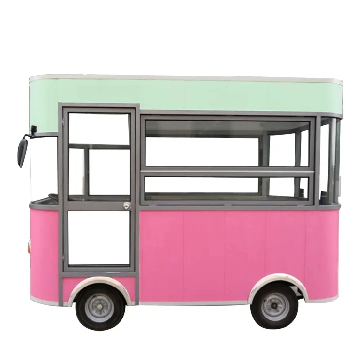 Food Vending Street Food Cart Coffee Shop Mobile Food Truck Food Car-Blues Food Car